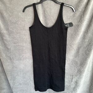 Guess Black Textured Seamless Knit Dress